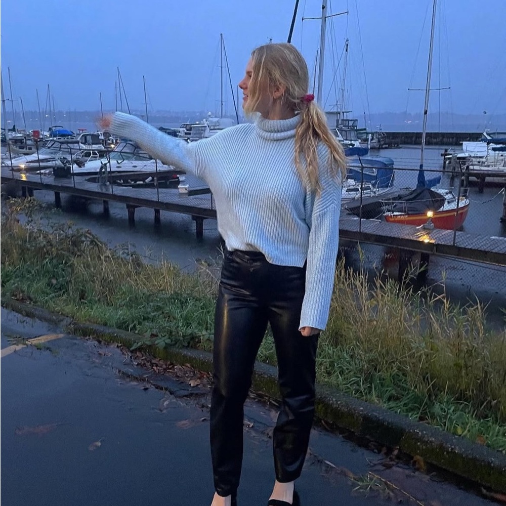 Abercrombie & Fitch Sky Blue Turtleneck Sweater